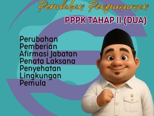 PERUBAHAN PENGUMUMAN HASIL SELEKSI ADMINISTRASI PPPK TAHAP II (DUA) TAHUN ANGGARAN 2024
